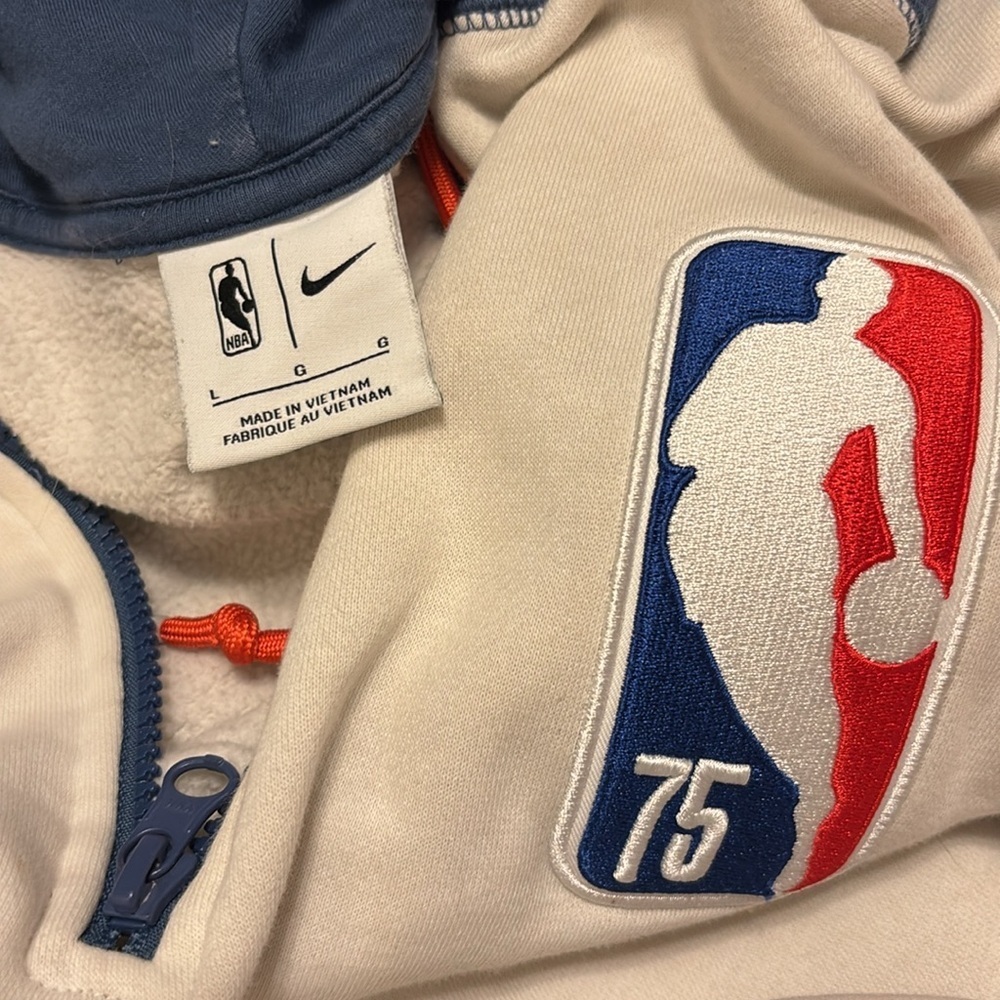 Nike NBA 75th Anniversary Red White Blue Hoodie - Picture 9 of 11